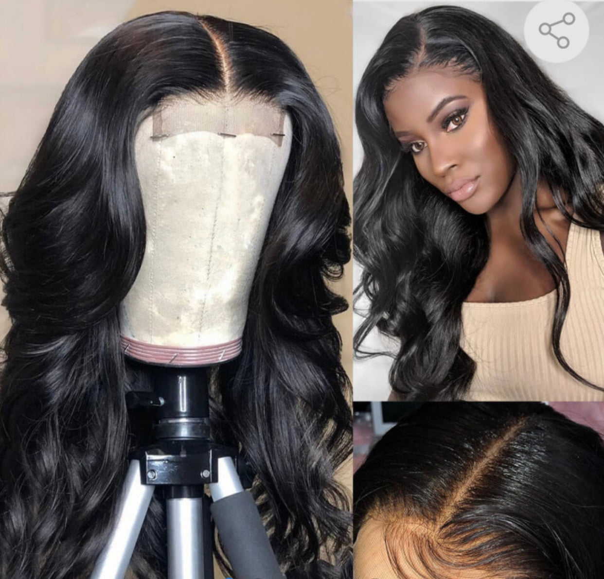 4X4 Straight & Body Wave Lace Closure Wigs